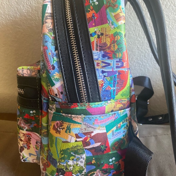 Loungefly Disney Parks Collage Mini Backpack - Picture 4 of 6